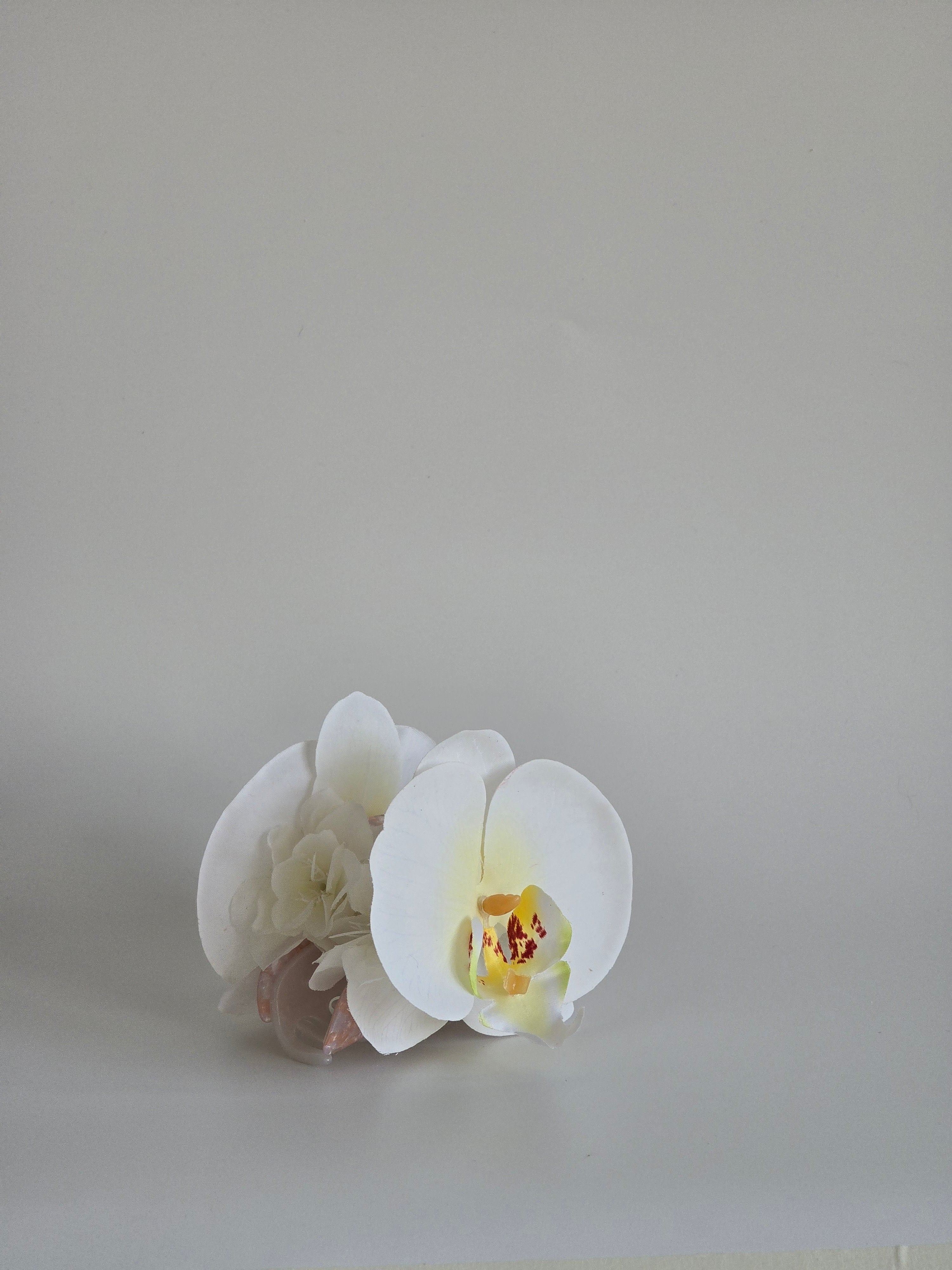 White Orchid Clip